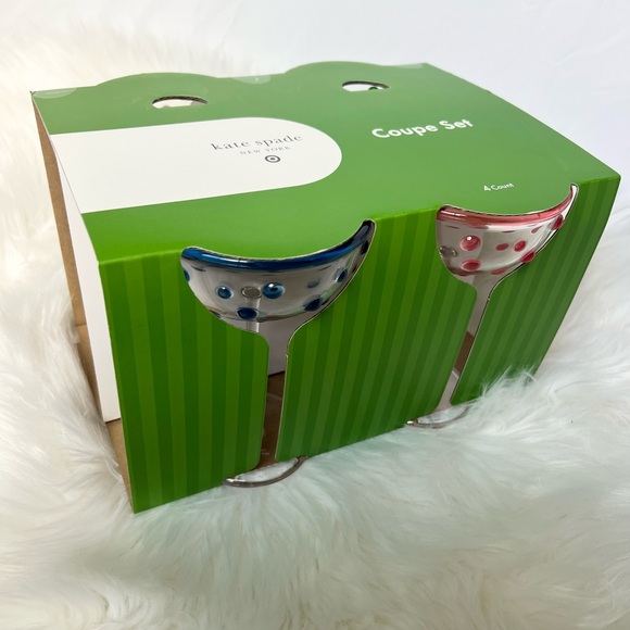kate spade x Target 4-Piece Acrylic Coupe Set | NWT - Picture 5 of 6